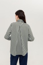 Зелена сорочка у смужку 3954 фото 3