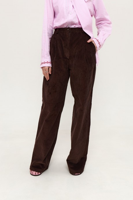Вельветові коричневі брюки 39493949 купить