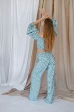 Блакитна блуза 3381 фото 6