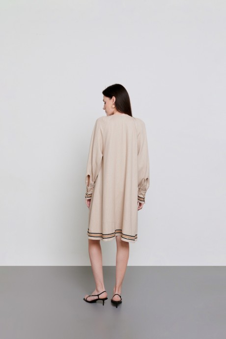 Лляна бежева сукня 36103610 купить