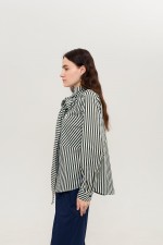 Зелена сорочка у смужку 3954 фото 2