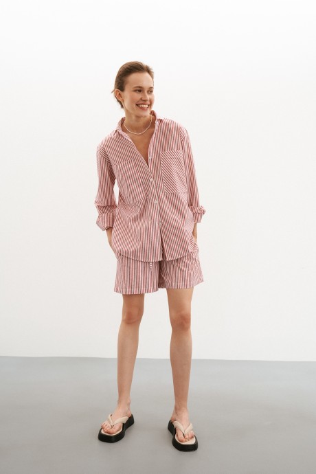 Шорти у червону смужку 36523652 купить
