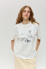 Біла футболка 4019 фото 0