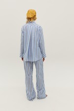 Сорочка у біло-блакитну смужку 3991 фото 5