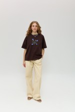 Коричнева футболка 4011 фото 1