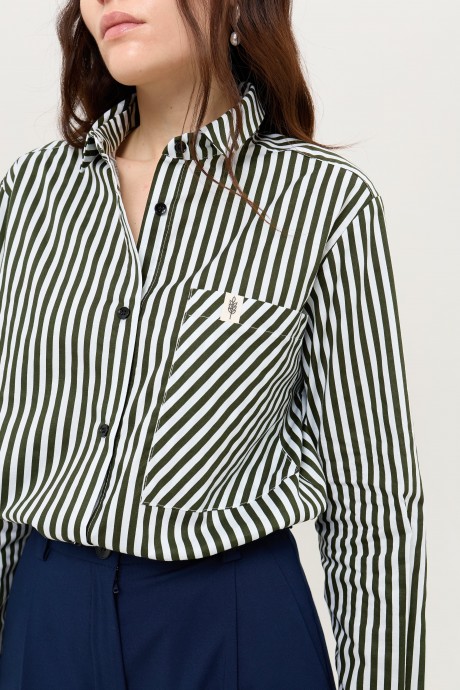 Зелена сорочка у смужку 39543954 купить