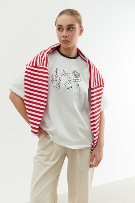 Біла футболка 38023802 купить