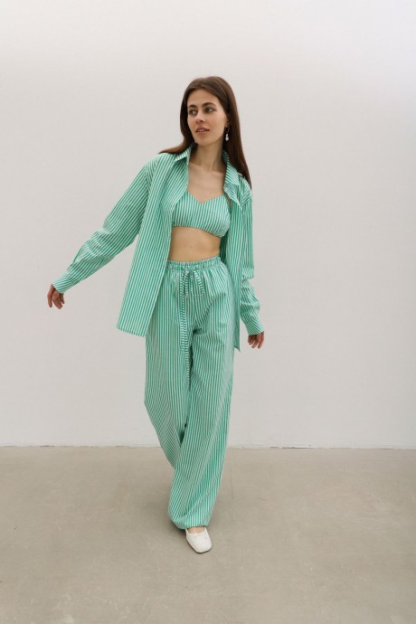 Топ у зелену смужку 38103810 купить