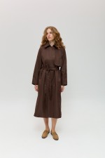 Коричневий плащ 4030 фото 0