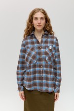 Синя картата сорочка 4016 фото 0