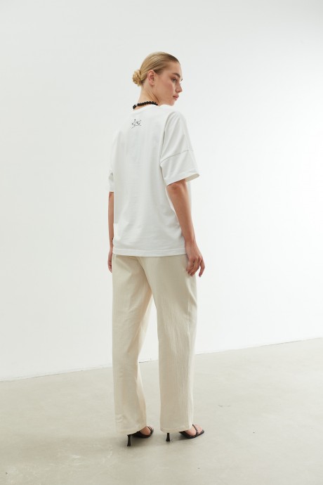 Білі вкорочені брюки 37943794 купить