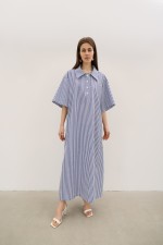 Сукня у синьо - білу смужку 3798 фото 0