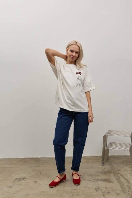 Біла футболка 40714071 купить