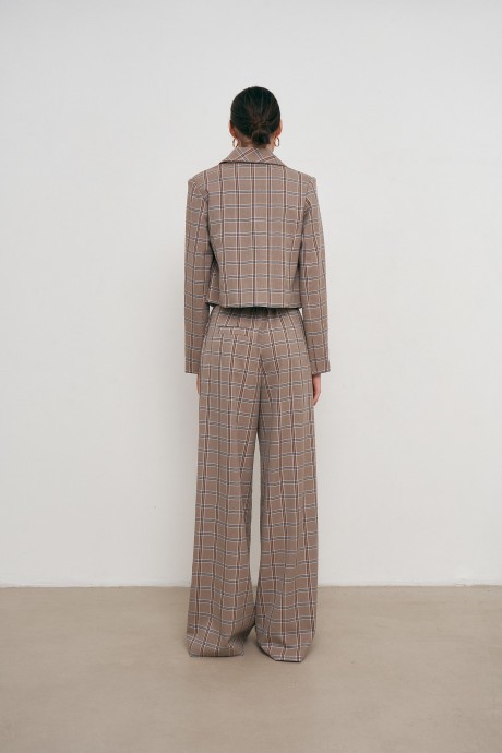 Бежеві брюки у клітинку 36793679 купить