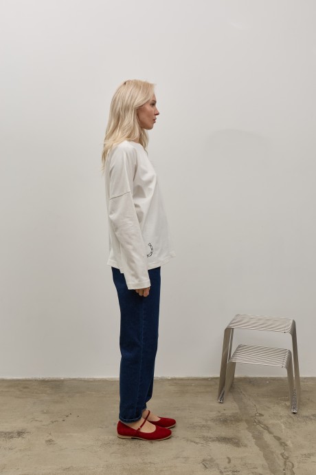 Білий лонгслів 40724072 купить