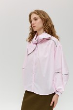 Рожева блуза 4015 фото 3