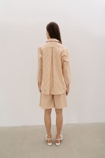 Сорочка у жовто-білу смужку 3806 фото 2