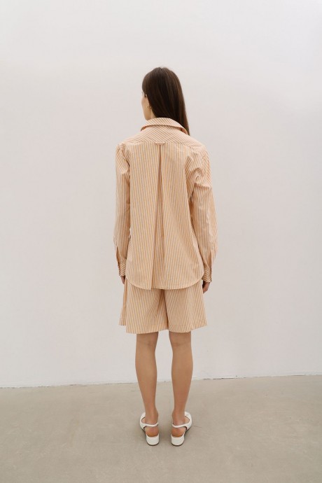 Сорочка у жовто-білу смужку 38063806 купить