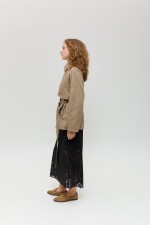 Бежева куртка 4032 фото 6