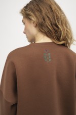 Коричневий світшот 3908 фото 4