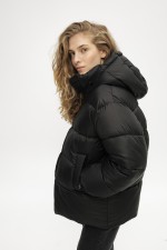 Чорний пуховик 3899 фото 5
